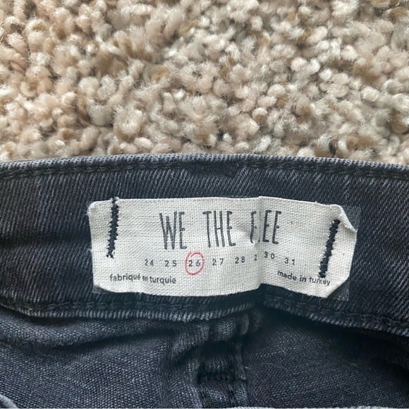 We the Free Distressed Faded Black Skinny Jeans Sz 26 - Picture 4 of 6